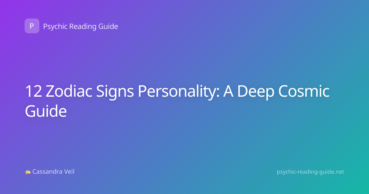 12 Zodiac Signs Personality: A Deep Cosmic Guide