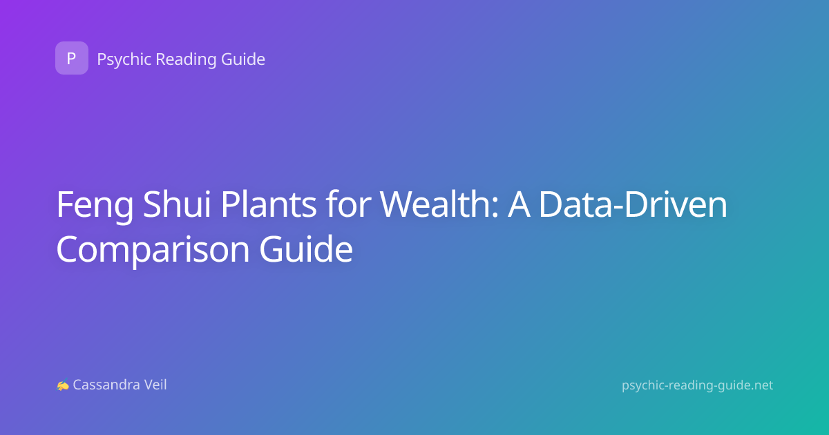 Feng Shui Plants for Wealth: A Data-Driven Comparison Guide