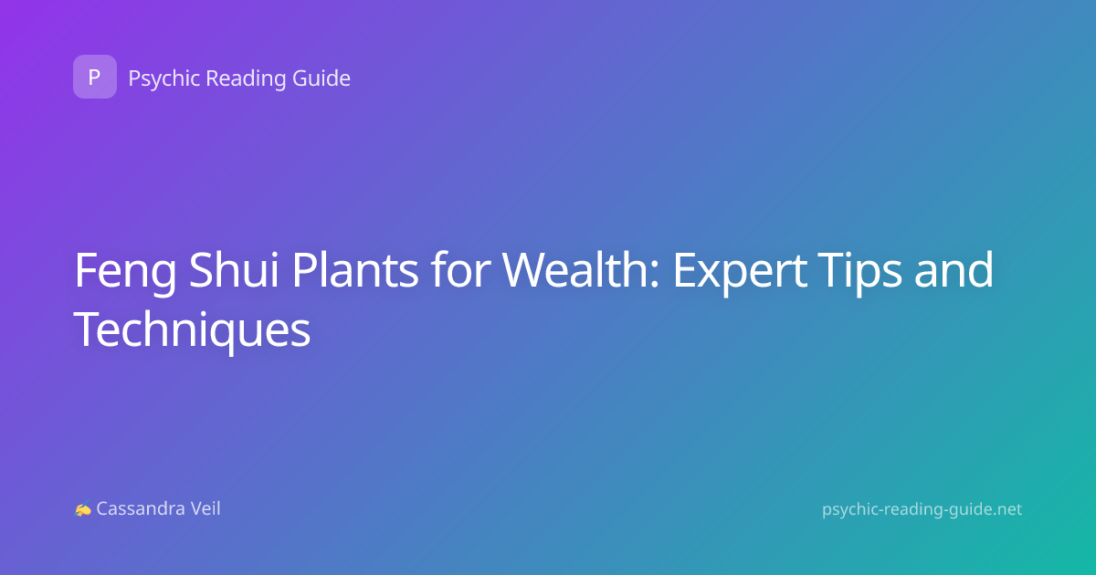 Feng Shui Plants for Wealth: Expert Tips and Techniques