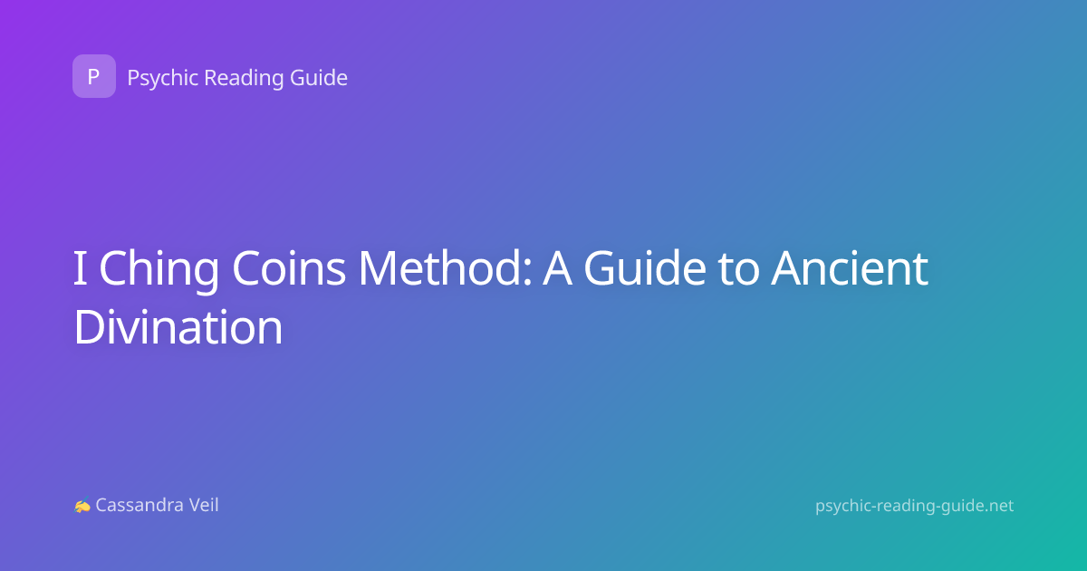I Ching Coins Method: A Guide to Ancient Divination