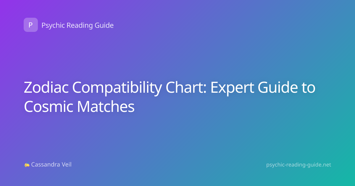 Zodiac Compatibility Chart: Expert Guide to Cosmic Matches