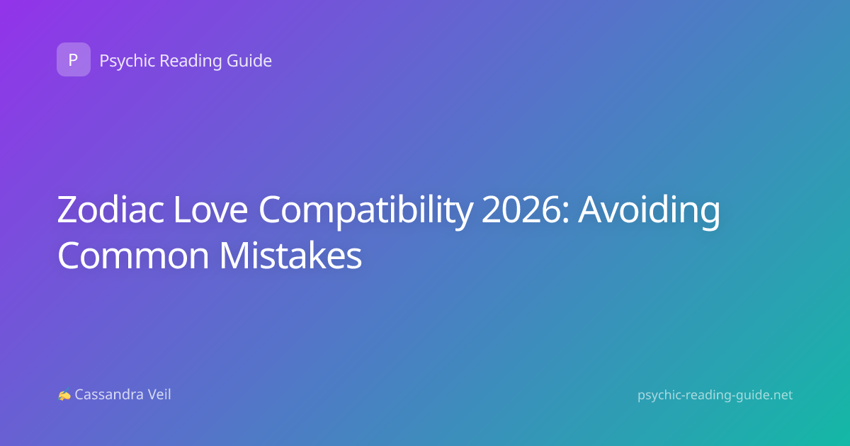 Zodiac Love Compatibility 2026: Avoiding Common Mistakes